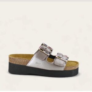 NAOT Women's Santa Rosa sandals in Silver Threads